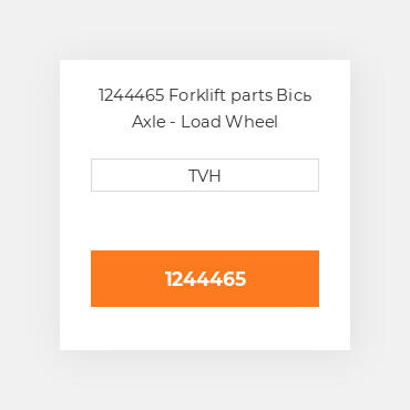 1244465 Forklift parts Вісь Axle - Load Wheel