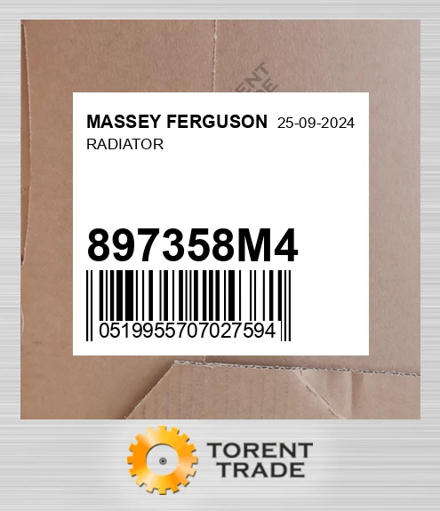 897358M4 Радіатор MASSEY FERGUSON NEW AFTERMARKET