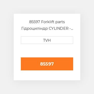 85597 Forklift parts Гідроциліндр CYLINDER - Master W/Push Rod