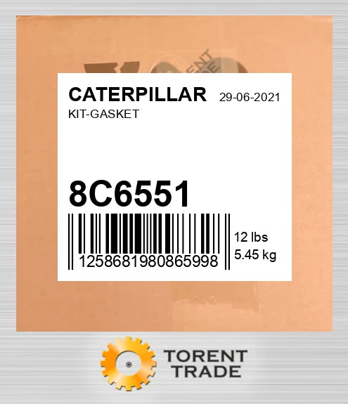 8C6551 Набір прокладок CATERPILLAR
