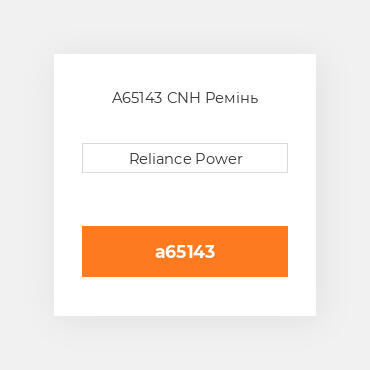 A65143 CNH Ремінь