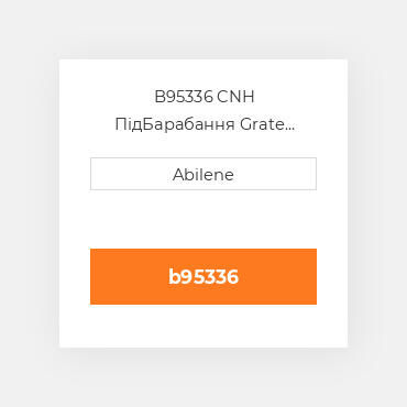 B95336 CNH ПідБарабання Grate Rotors Slotted