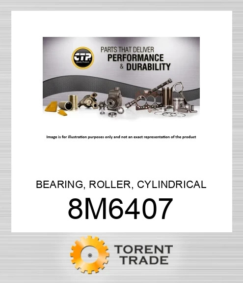 8M-6407 Підшипник роликовий циліндричний BLUMAQ