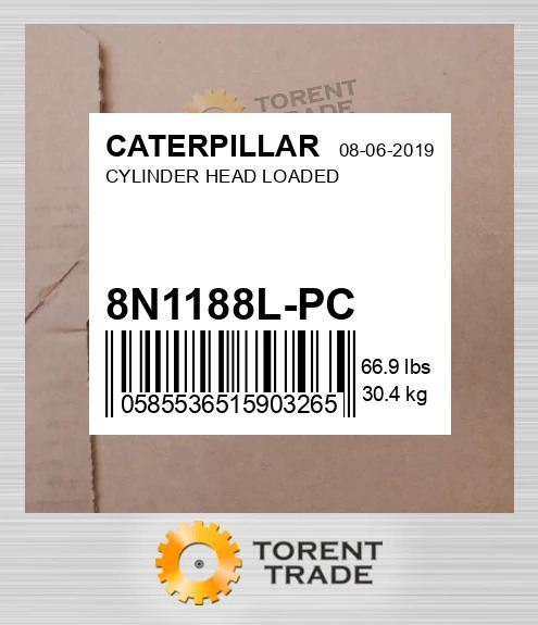 8n1188lpc Головка блока циліндрів LOADED CATERPILLAR NEW AFTERMARKET