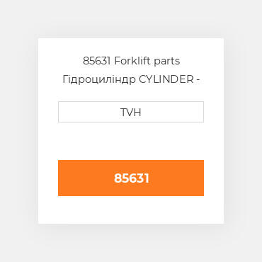 85631 Forklift parts Гідроциліндр CYLINDER - Master