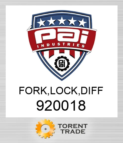 920018 Fork, lock, diff PAI INDUSTRIES