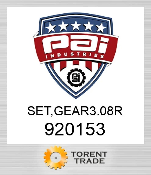 920153 Комплект, gear 308 r PAI INDUSTRIES