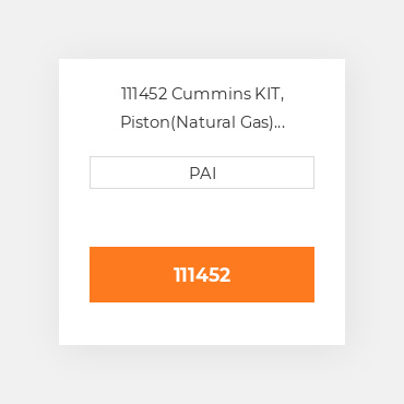 111452 Cummins KIT, Piston(Natural Gas) Поршневий комплект
