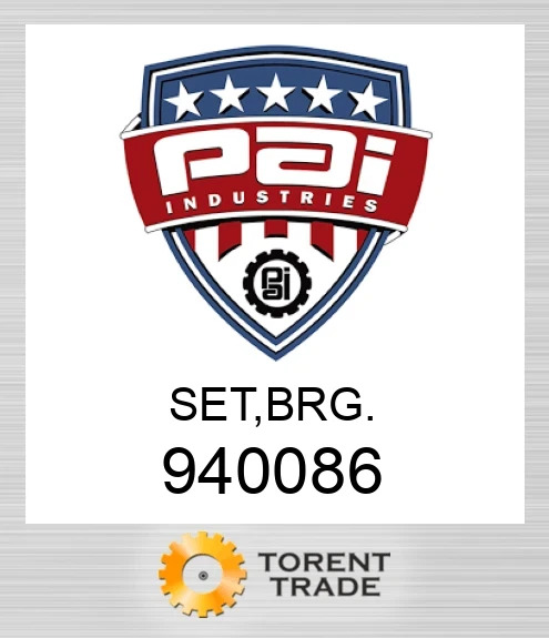 940086 Комплект, підшипник. PAI INDUSTRIES