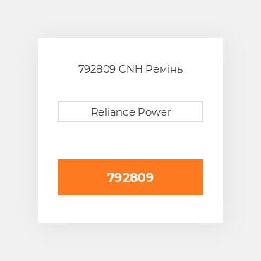 792809 CNH Ремінь