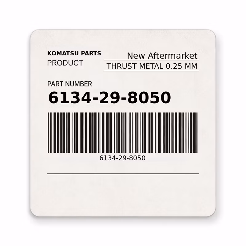 6134-29-8050 THRUST METAL 0.25 MM fits Komatsu (New Aftermarket)
