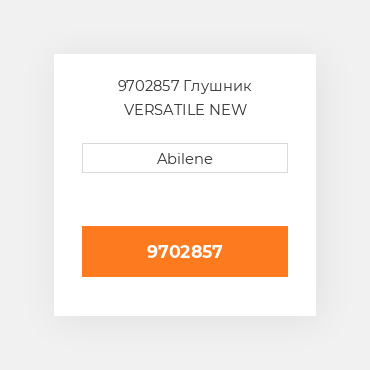 9702857 Глушник VERSATILE NEW AFTERMARKET