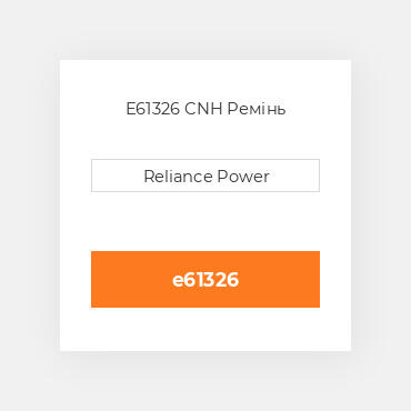 E61326 CNH Ремінь