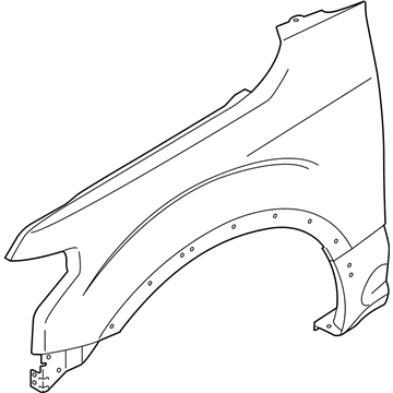 JX7Z-13C788-L Переднє крило у зборі