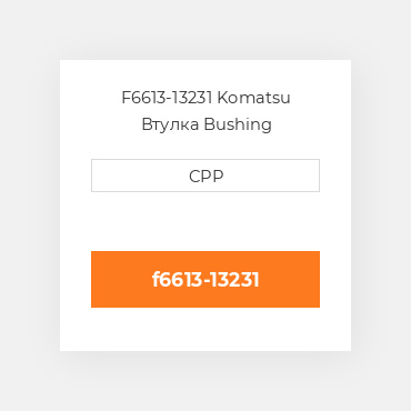 F6613-13231 Komatsu Втулка Bushing