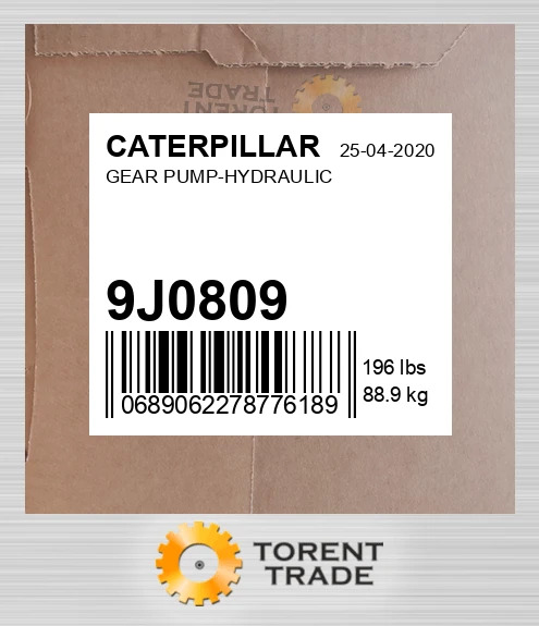 9J0809 Гідравлічний шестерний насос CATERPILLAR