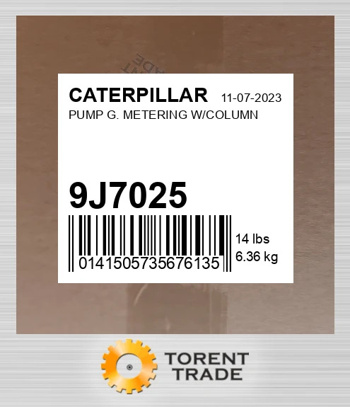 9J7025 НАСОС G. ДОЗУЮЧИЙ З КОЛОНОЮ CATERPILLAR