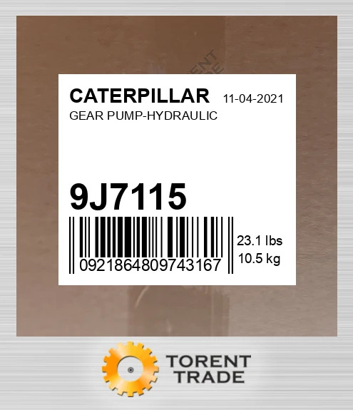 9J7115 Гідравлічний шестерний насос CATERPILLAR