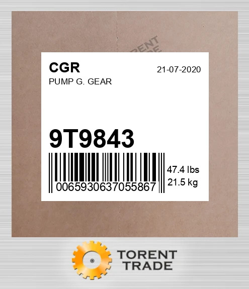 9T9843 Насос G шестерний CGR