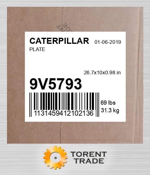 9V5793 Пластина CATERPILLAR
