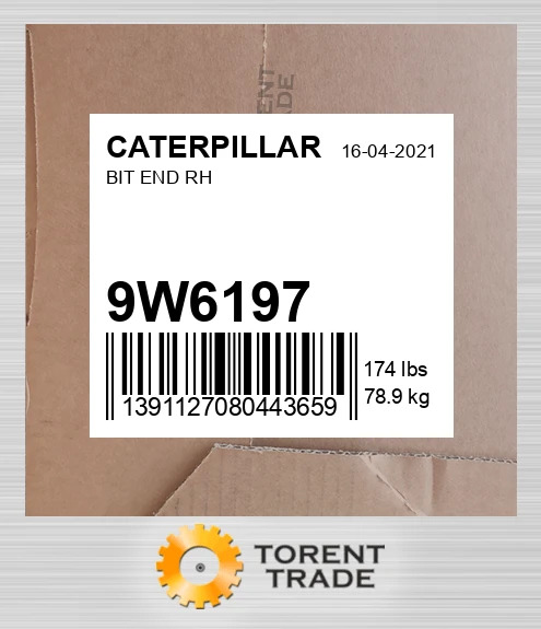9W6197 Кінцевий біт правий CATERPILLAR