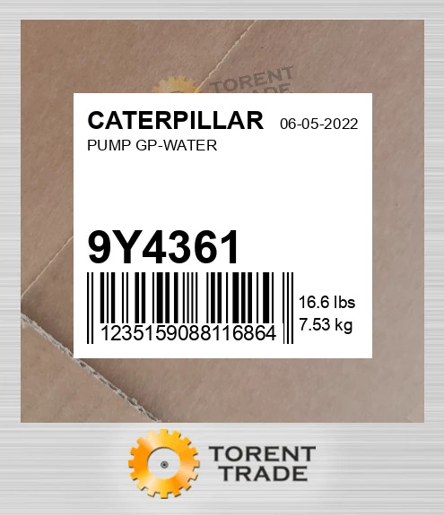 9Y4361  Група водяного насоса  CATERPILLAR