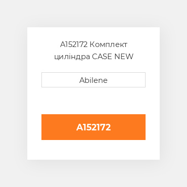 A152172 Комплект циліндра CASE NEW AFTERMARKET
