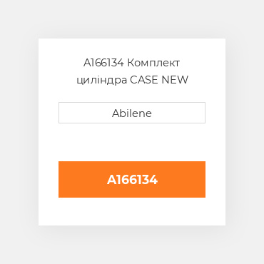 A166134 Комплект циліндра CASE NEW AFTERMARKET