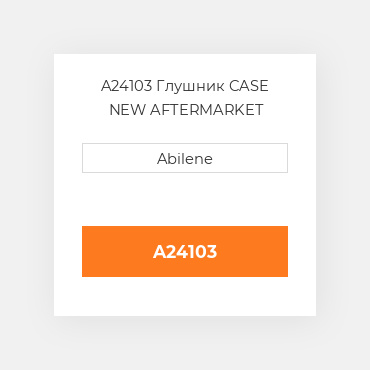 A24103 Глушник CASE NEW AFTERMARKET
