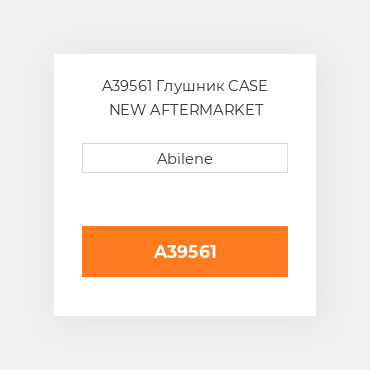 A39561 Глушник CASE NEW AFTERMARKET