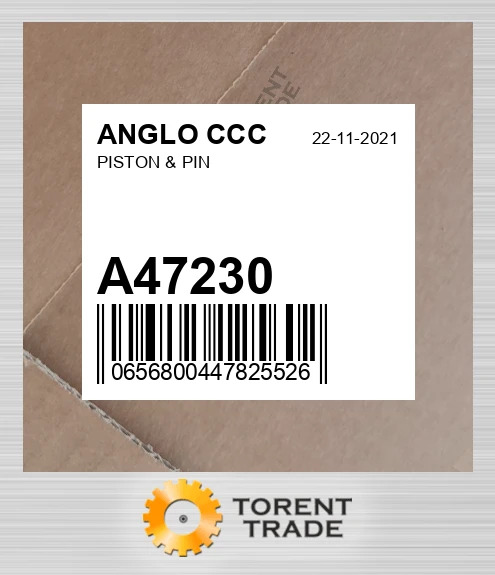 A47230 Поршень & Палець ANGLO CCC NEW AFTERMARKET