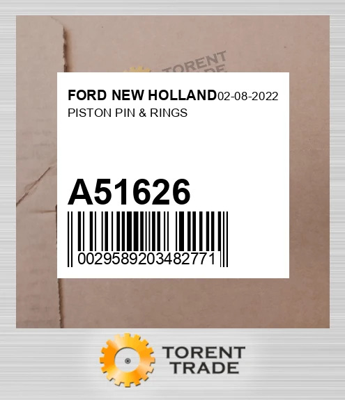 A51626 Поршень, Палець & RINGS FORD NEW HOLLAND NEW AFTERMARKET