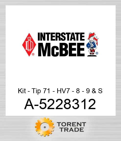 A-5228312 Комплект наконечника 71 – HV7 – 8 – 9 і S NEW AFTERMARKET INTERSTATE MCBEE