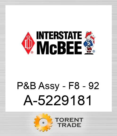 A-5229181 Поршень і шатун у зборі - F8 - 92 NEW AFTERMARKET INTERSTATE MCBEE