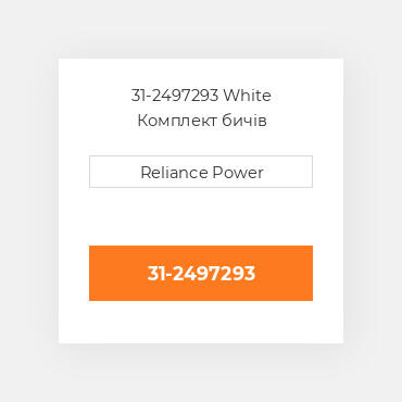 31-2497293 White Комплект бичів