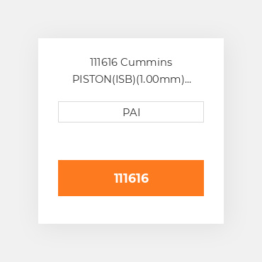 111616 Cummins PISTON(ISB)(1.00mm) Поршень комплект