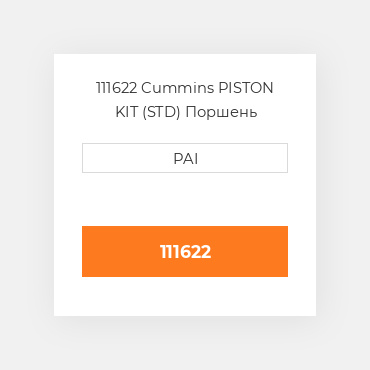 111622 Cummins PISTON KIT (STD) Поршень
