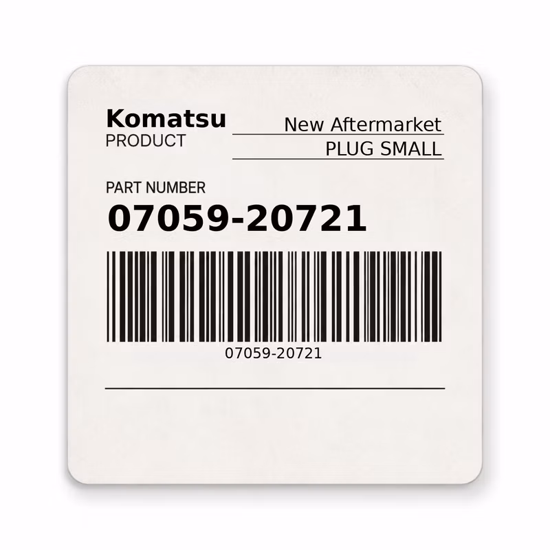 07059-20721 PLUG SMALL fits Komatsu (New Aftermarket)