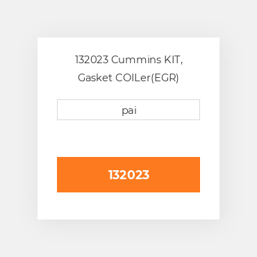 132023 Cummins KIT, Gasket COILer(EGR) Ремкомплект