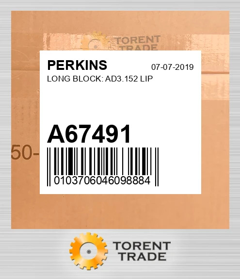 A67491 SHORT Двигун & COMPONENTS AD3.152 PERKINS NEW AFTERMARKET