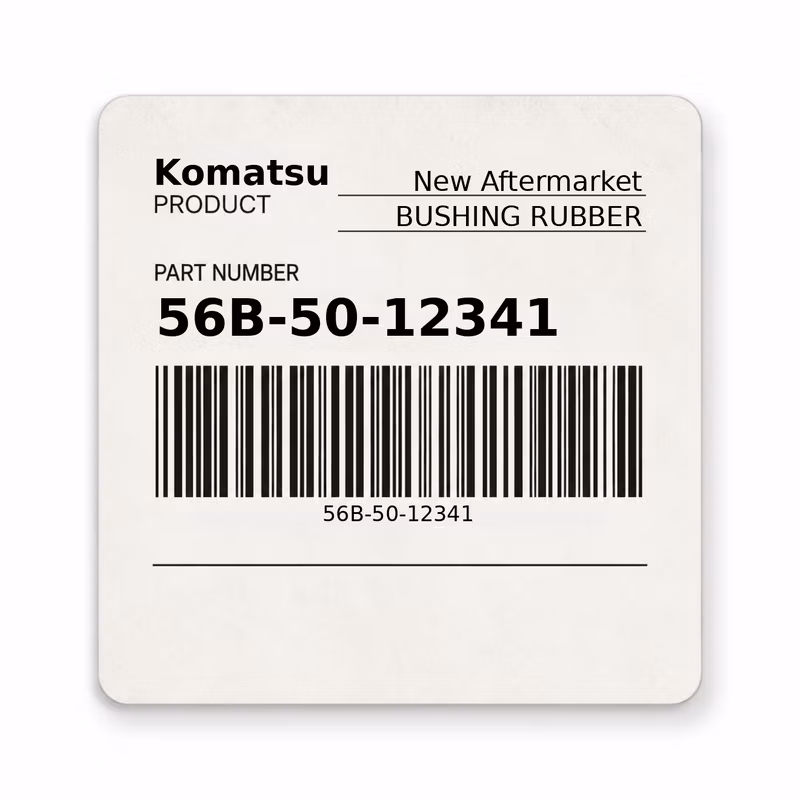 56B-50-12341 BUSHING RUBBER fits Komatsu (New Aftermarket)