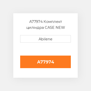 A77974 Комплект циліндра CASE NEW AFTERMARKET