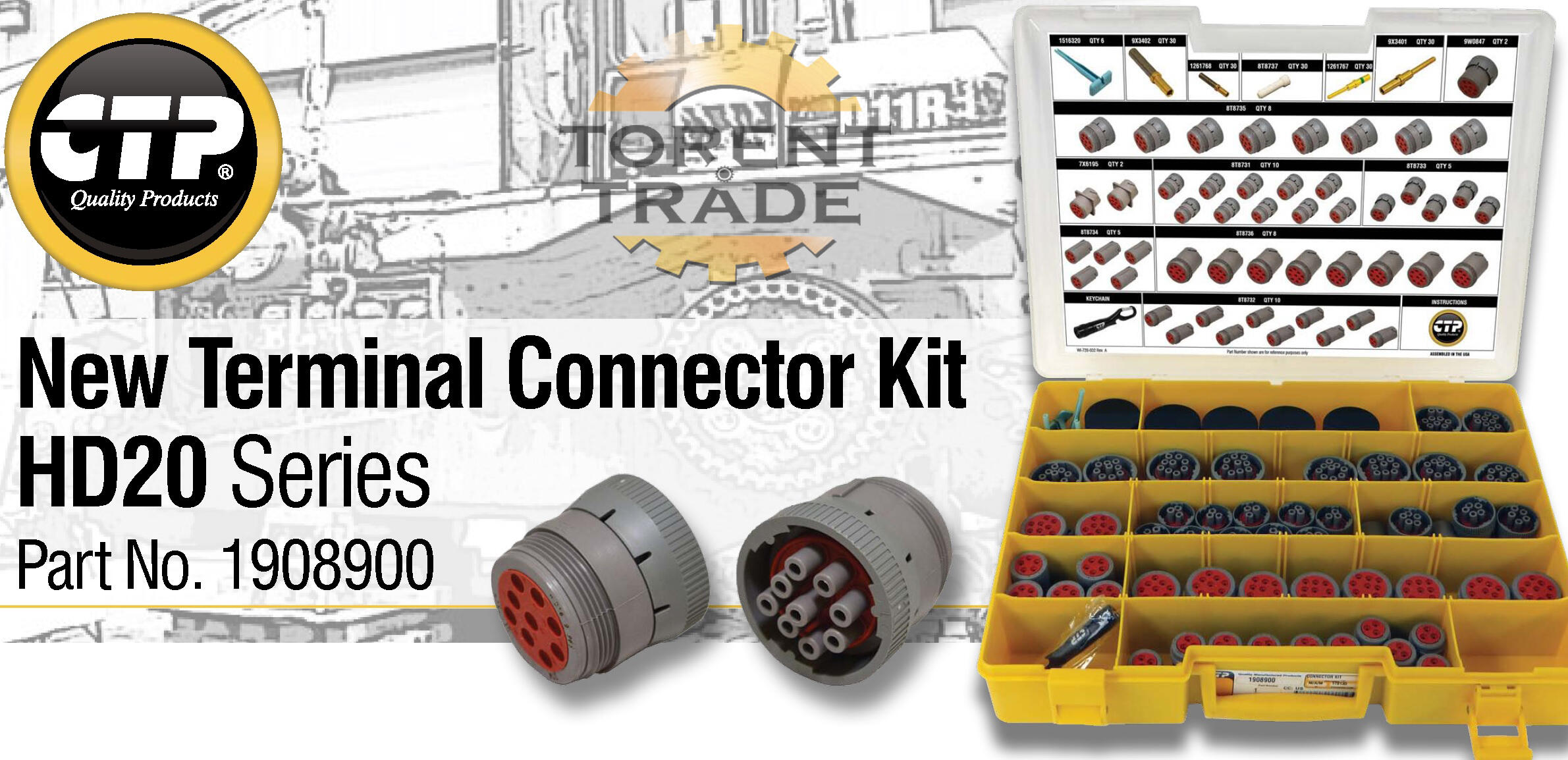 1998436 CAT Штировий з'єднувач 24В TERMINAL KIT