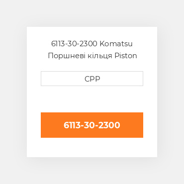 6113-30-2300 Komatsu Поршневі кільця Piston Ring