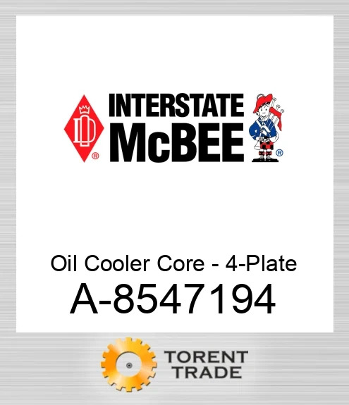A-8547194 Масло Cooler Core - 4-Пластина NEW AFTERMARKET INTERSTATE MCBEE