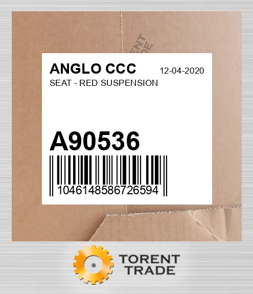 A90536 SEAT - RED SUSPENSION ANGLO CCC NEW AFTERMARKET