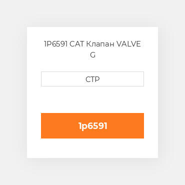 1P6591 CAT Клапан VALVE G