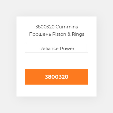 3800320 Cummins Поршень комплект Kit - Piston
