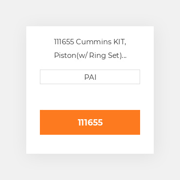 111655 Cummins KIT, Piston(w/ Ring Set) Поршневий комплект