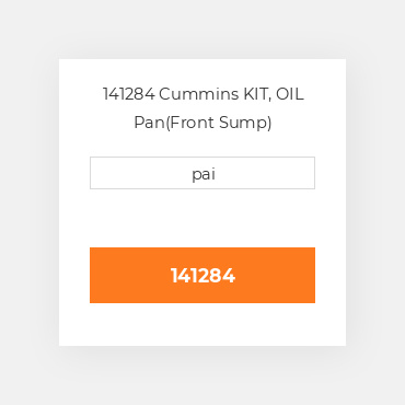 141284 Cummins KIT, OIL Pan(Front Sump) Ремкомплект